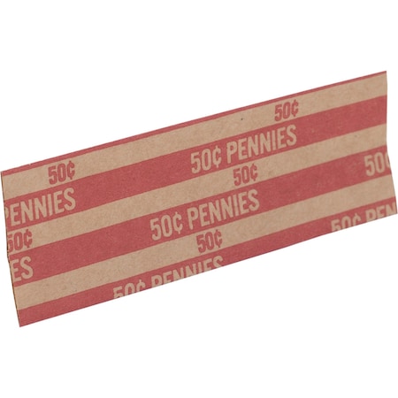Sparco Flat Coin Wrappers, Pennies, PK1000 SPRTCW01